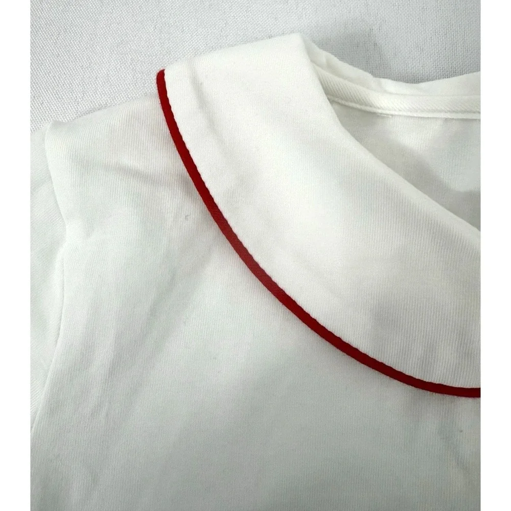 NWT Busy Bees Smocks White Long Nightgown Girls Size 6 Embroidered 